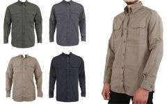 North Mountain Outdoor Taktik Erkek Gömlek Commander Model ANTRASİT - 3XL