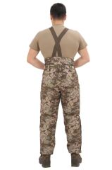 Single Sword Su Geçirmez Kışlık Softshell Mont&Pantolon Salopet Takım MULTİCAM - S