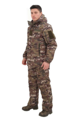 Single Sword Su Geçirmez Kışlık Softshell Mont&Pantolon Salopet Takım MULTİCAM - S