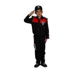 Kız&Erkek Çocuk Polis Kıyafeti (Şapka, Gömlek, Pantolon Takımı) Yeni Model SARI - 10