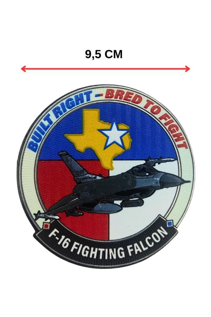Built Right - Bred to Fight Plastik Cırtlı Arma Patch  9,5 cm