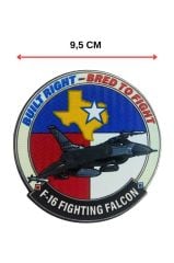 Built Right - Bred to Fight Plastik Cırtlı Arma Patch  9,5 cm