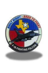 Built Right - Bred to Fight Plastik Cırtlı Arma Patch  9,5 cm