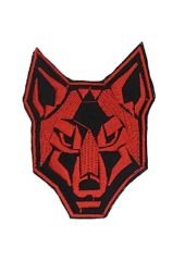Single Sword Nakış Patch - Kurt Peç SİYAH-BEYAZ