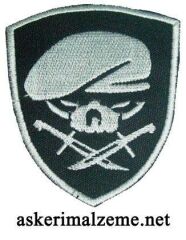 Single Sword Nakış Patch - Büyük Boy Bere-Bıçak Peç MAVİ-HAKİ