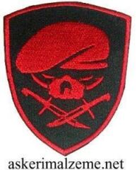 Single Sword Nakış Patch - Büyük Boy Bere-Bıçak Peç MAVİ-HAKİ
