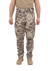 Single Sword Outdoor Softshell Su&Rüzgar  Geçirmez Taktik Erkek Pantolon (İçi Polarlı) PİKSEL - 2XL