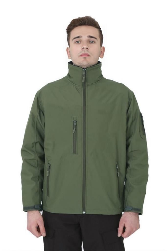 Single Sword Su&Rüzgar Geçirmez Outdoor Softshell Erkek Mont Haki HAKİ - 2XL