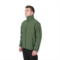 Single Sword Su&Rüzgar Geçirmez Outdoor Softshell Erkek Mont Haki HAKİ - 3XL