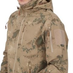 Single Sword Su Geçirmez Outdoor Softshell Taktik Erkek Mont SİYAH - M