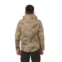 Single Sword Su Geçirmez Outdoor Softshell Taktik Erkek Mont SİYAH - M