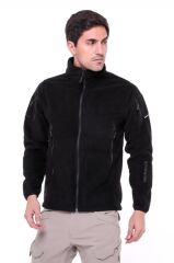 Single Sword Askeri ve Outdoor Erkek&Kadın Taktik Polar Mont-Hırka-Ceket SİYAH - M