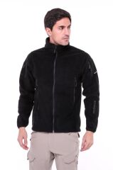 Single Sword Askeri ve Outdoor Erkek&Kadın Taktik Polar Mont-Hırka-Ceket SİYAH - M