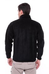 Single Sword Askeri ve Outdoor Erkek&Kadın Taktik Polar Mont-Hırka-Ceket SİYAH - M