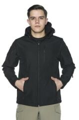 Single Sword Su Geçirmez Outdoor Softshell Taktik Erkek Mont SİYAH - M