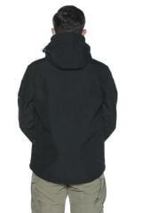 Single Sword Su Geçirmez Outdoor Softshell Taktik Erkek Mont SİYAH - M