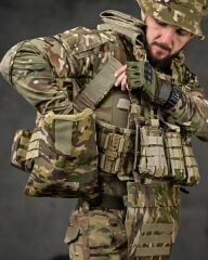 Single Sword Balistik Plaka Takılabilir Yan Korumalı Sırt Çantalı İlk Yardım Çantalı Hücum Yeleği MULTİCAM