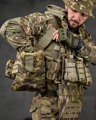Single Sword Balistik Plaka Takılabilir Yan Korumalı Sırt Çantalı İlk Yardım Çantalı Hücum Yeleği MULTİCAM