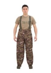 Single Sword Softshell Su Geçirmez İçi Polarlı Salopet Pantolon MULTİCAM - 3XL