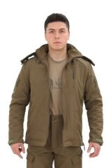 Single Sword Su&Rüzgar Geçirmez Outdoor Softshell Kışlık Erkek Mont (Kapüşonlu) MULTİCAM - 3XL