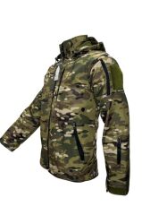 Single Sword Su Geçirmez Outdoor Softshell Taktik Erkek Mont MULTİCAM - 2XL