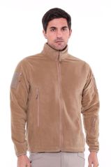 Single Sword Askeri ve Outdoor Erkek&Kadın Taktik Polar Mont-Hırka-Ceket BEJ - 2XL