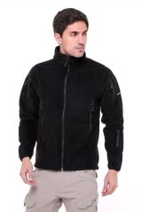 Single Sword Askeri ve Outdoor Erkek&Kadın Taktik Polar Mont-Hırka-Ceket SİYAH - 3XL