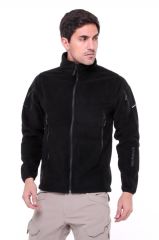 Single Sword Askeri ve Outdoor Erkek&Kadın Taktik Polar Mont-Hırka-Ceket SİYAH - 3XL