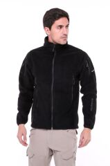 Single Sword Askeri ve Outdoor Erkek&Kadın Taktik Polar Mont-Hırka-Ceket SİYAH - 3XL