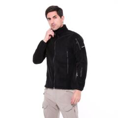 Single Sword Askeri ve Outdoor Erkek&Kadın Taktik Polar Mont-Hırka-Ceket SİYAH - 3XL