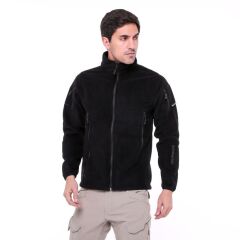 Single Sword Askeri ve Outdoor Erkek&Kadın Taktik Polar Mont-Hırka-Ceket SİYAH - 3XL