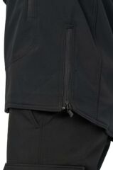Single Sword Su&Rüzgar Geçirmez Outdoor Softshell Kışlık Erkek Mont (Kapüşonlu) SİYAH - 3XL