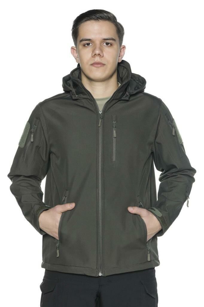 Single Sword Su Geçirmez Outdoor Softshell Taktik Erkek Mont HAKİ - L