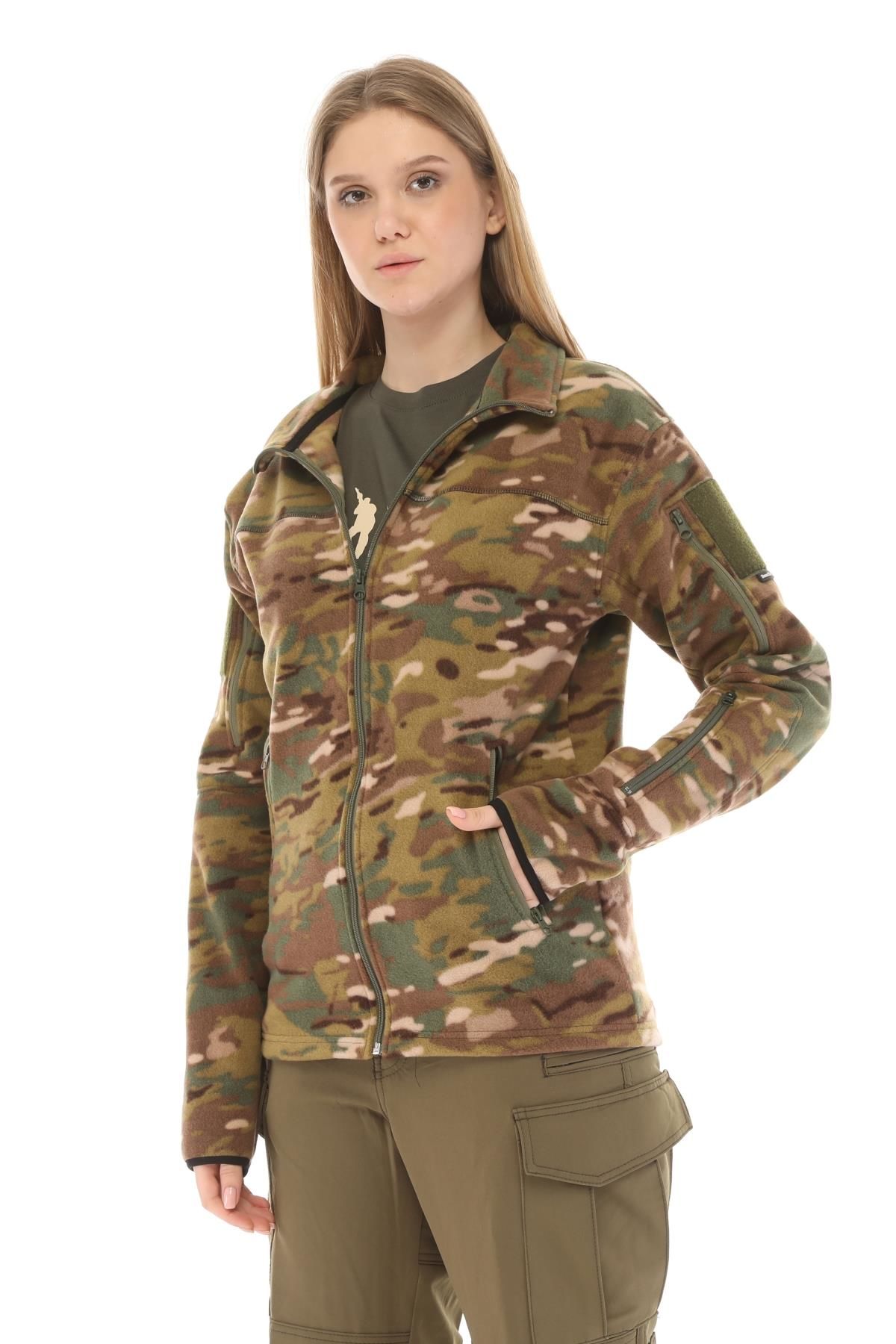 Single Sword Askeri ve Outdoor Erkek&Kadın Taktik Polar Mont-Hırka-Ceket MULTİCAM - 2XL