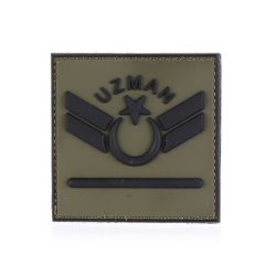 Single Sword Plastik Patch - Peç Uzman Rütbe UZM.KD2 - UZM.KD2