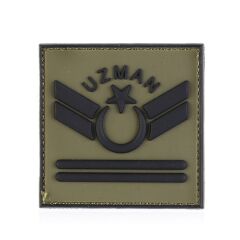 Single Sword Plastik Patch - Peç Uzman Rütbe UZM.ONB - UZM.ONB