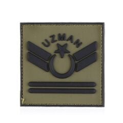 Single Sword Plastik Patch - Peç Uzman Rütbe UZM.KD2 - UZM.KD2