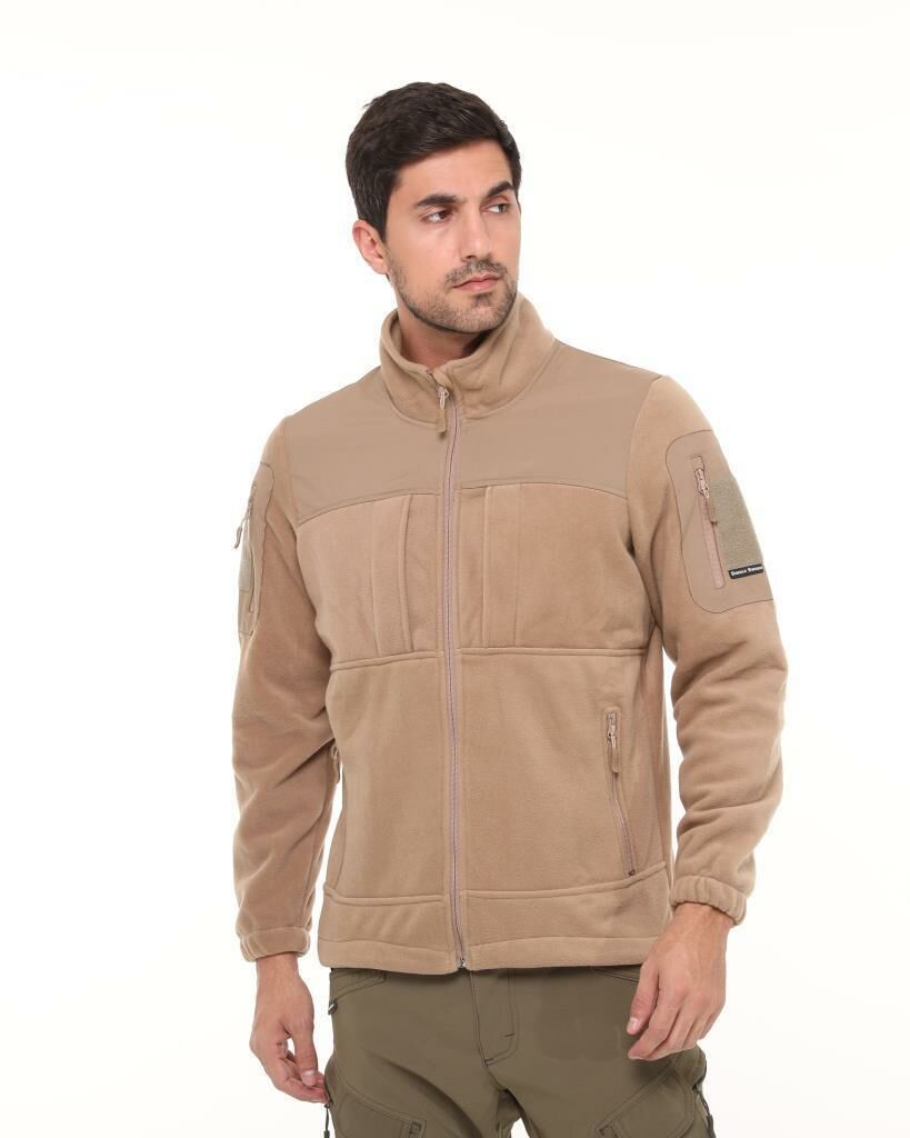 Single Sword Erkek&Kadın Taktik Garni Polar Mont-Hırka-Ceket TP01 BEJ - 2XL