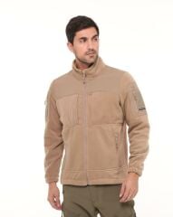 Single Sword Erkek&Kadın Taktik Garni Polar Mont-Hırka-Ceket TP01 BEJ - 2XL