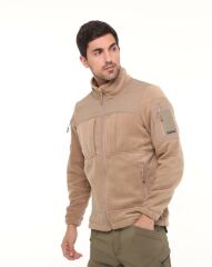 Single Sword Erkek&Kadın Taktik Garni Polar Mont-Hırka-Ceket TP01 BEJ - 2XL