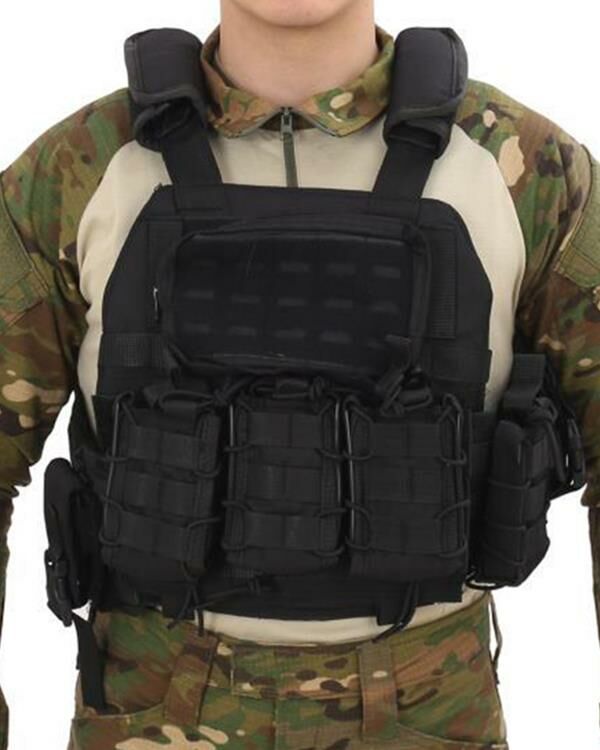 Single Sword Kasırga Tactical Balistik Plaka Takılabilen Açık Cepli Hücum Yeleği SİYAH