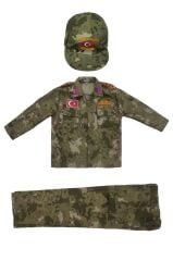 Single Sword Çocuk Asker Kıyafeti USA - 14