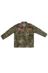 Single Sword Çocuk Asker Kıyafeti USA - 14