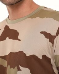 Single Sword Bisiklet Yaka Kısa Kollu Kamuflaj Erkek T-Shirt Ç.KAMUFLAJ - M