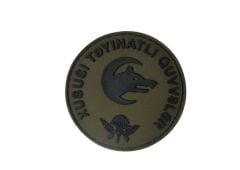Single Sword Azerbaycan Xüsusi Təyinatlı Qüvvələr Plastik Patch - Peç HAKİ