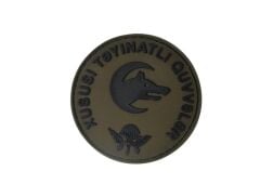Single Sword Azerbaycan Xüsusi Təyinatlı Qüvvələr Plastik Patch - Peç HAKİ