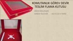 Single Sword Komutanlık Görev Devir Teslim Flama Kutusu