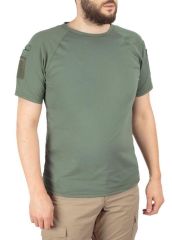 Combat T-Shirt Yakasız Kısa Kol