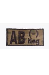 Single Sword Nakış Kan Grubu Patch - Peç JAN - AB RH (-)