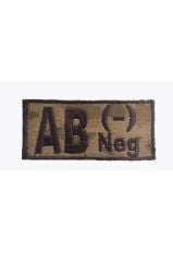 Single Sword Nakış Kan Grubu Patch - Peç JAN - AB RH (-)